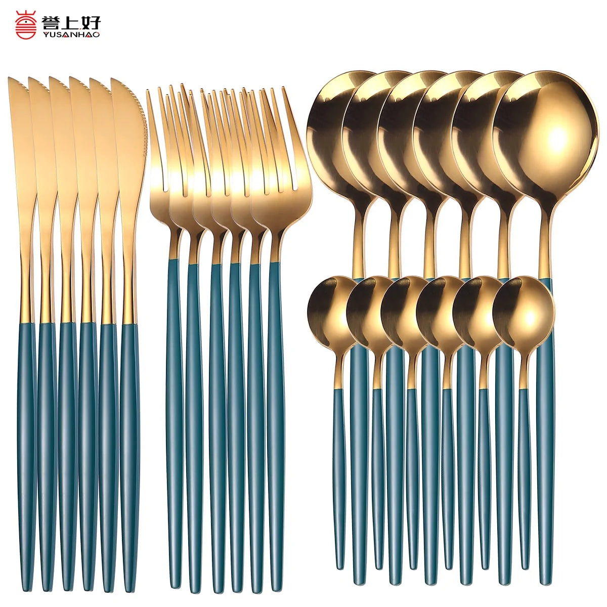 24 Pieces Luxury Cutlery Set Rieworkes