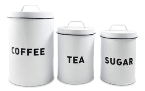 Metal Storage Canisters and Containers for Home and Kitchen Organization Function and Decor (Canister Set) Mimarta