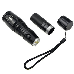 Super-Bright 90000LM LED Tactical Flashlight 5 Modes Zoomable Torch Searchlight Rieworkes