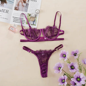 Sexy Transparent  Lingerie Set Rieworkes