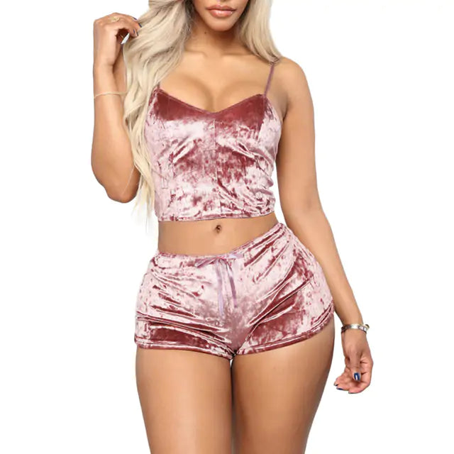 Ladies Satin Pajama Set Rieworkes