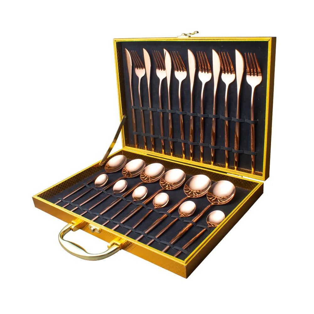 24 Pieces Luxury Cutlery Set Rieworkes
