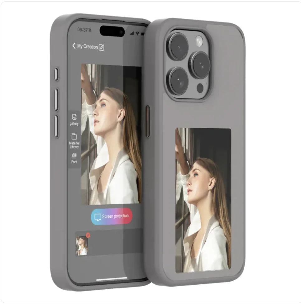 DIY Phone Case with Smart Projection Screen – 4 Colors Rieworkes