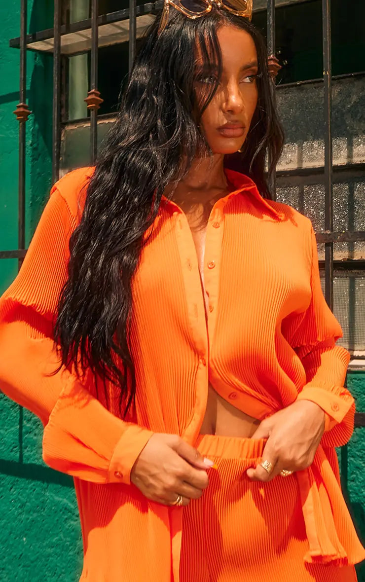Edge Shirt &amp; Pants Set in Orange Rieworkes