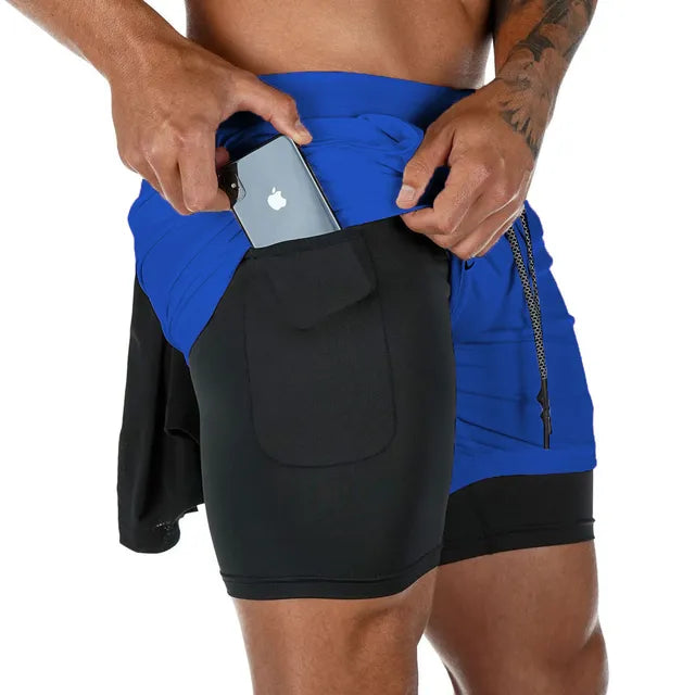 Camo Running Shorts Men Gym Sports Rieworkes