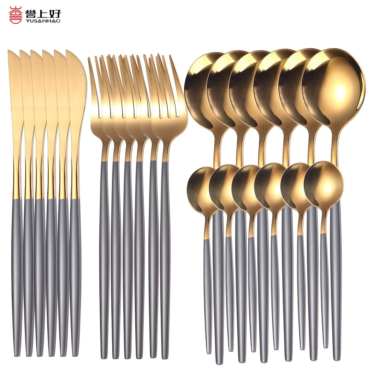 24 Pieces Luxury Cutlery Set Rieworkes