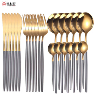 24 Pieces Luxury Cutlery Set Rieworkes