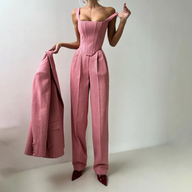 Fishbone Crisp Suit Women's Clothing Mimarta