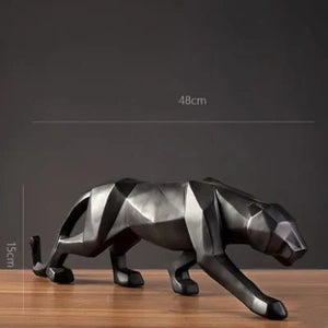 Abstract Resin Leopard Statue: Modern Home Office Decoration Gift - Rieworkes