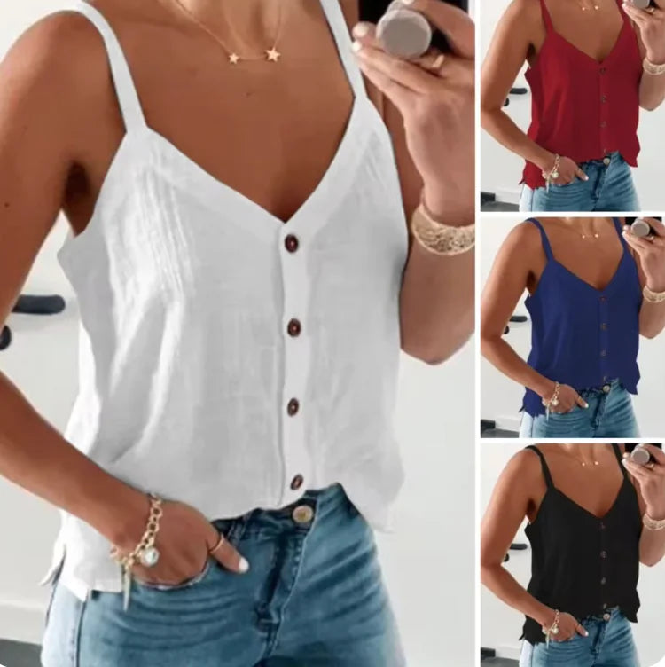 Elegant Off-Shoulder Suspender Blouse - Solid Color, Loose Fit, Stylish &amp; Comfortable Rieworkes