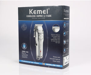 Kemei Rechargeable Electric Hair Clipper for Men Mimarta