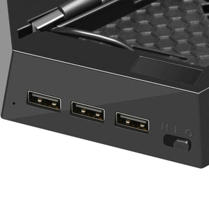 PS4 Cooling Station Vertical Stand 2 Controller Charging Dock For PlayStation 4 Rieworkes