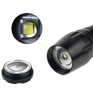Super-Bright 90000LM LED Tactical Flashlight 5 Modes Zoomable Torch Searchlight Rieworkes
