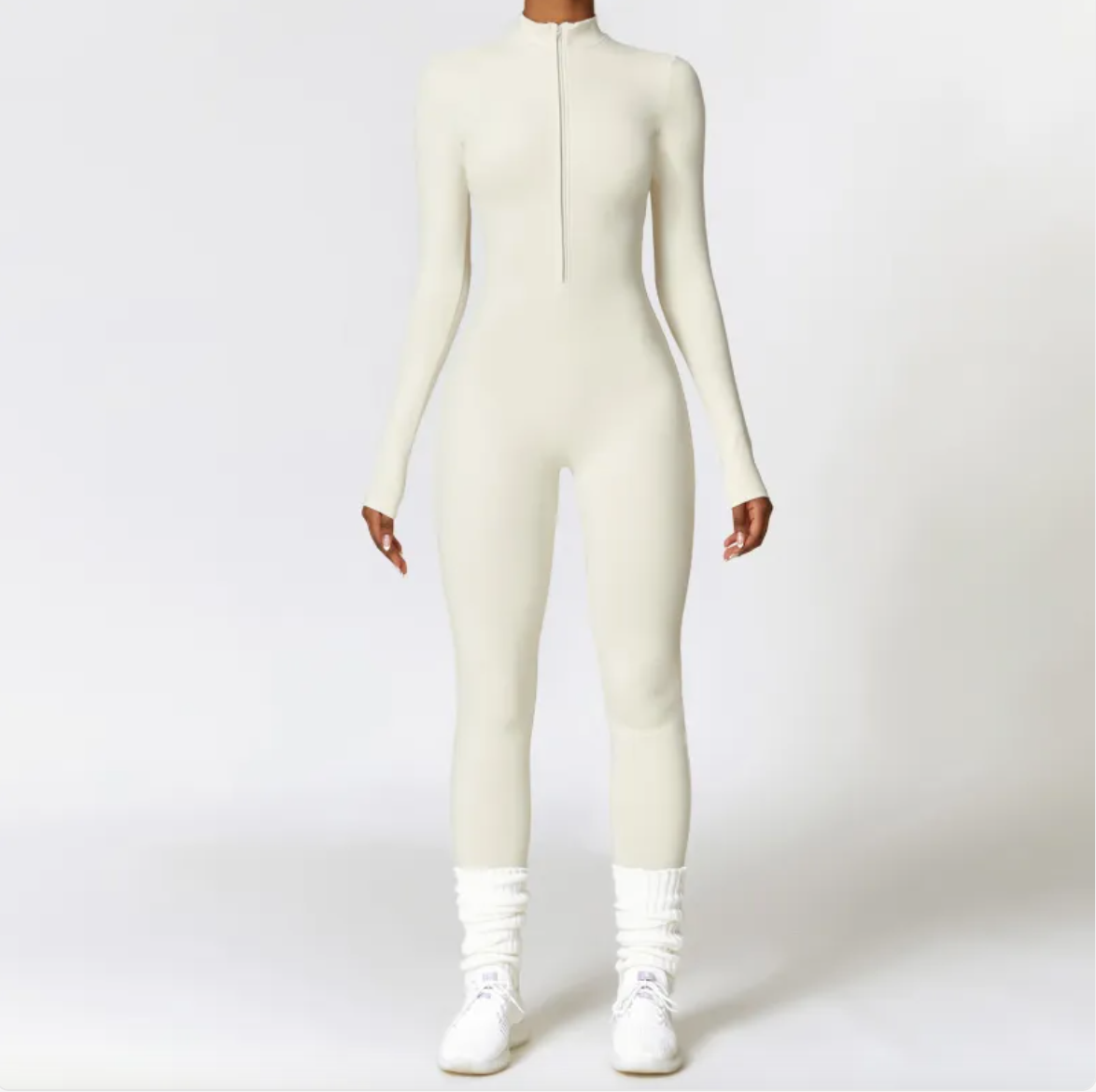 Women's Warm Zipper Yoga Jumpsuit Mimarta