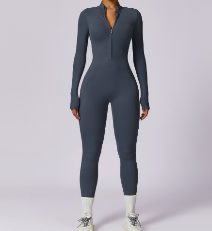 Women's Warm Zipper Yoga Jumpsuit Mimarta