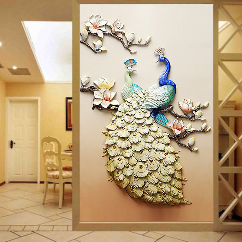 5D Diamond Painting of Peacock for Living Room Decor Mimarta