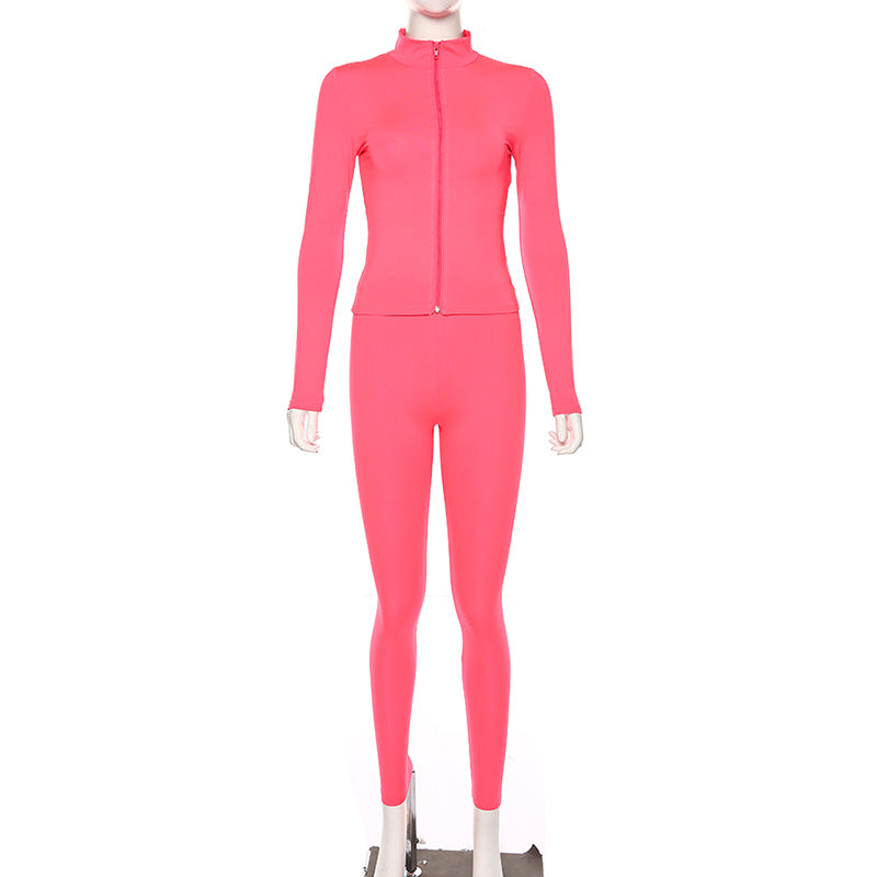 2019 Women's Fluorescent Long Sleeve Yoga Set Mimarta