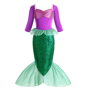 Halloween Mermaid Dress for Girls - Ariel Style Mimarta