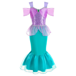 Halloween Mermaid Dress for Girls - Ariel Style Mimarta