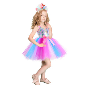 Mermaid Princess Tutu Dress for Baby Halloween Party Mimarta