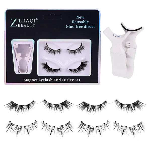 Non Adhesive Thick One Piece Magnetic Suction False Eyelashes Rieworkes