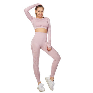 Women's Long Sleeve Yoga Set - Plus Size Activewear Mimarta
