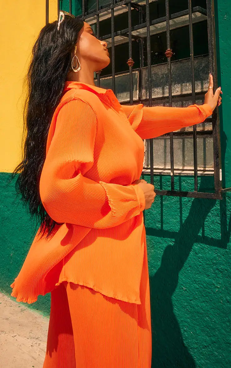 Edge Shirt &amp; Pants Set in Orange Rieworkes
