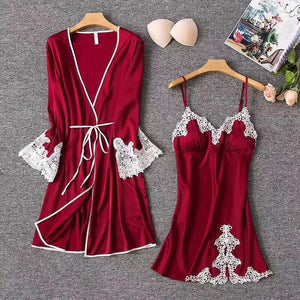2-Piece Sleep Dress and Robe Set Mimarta