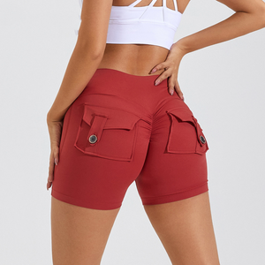High Waist Hip Lifting Shorts with Pockets for Yoga Mimarta