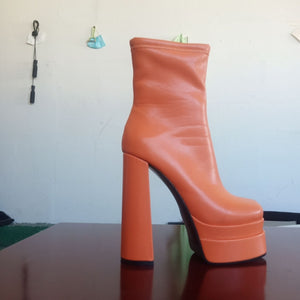 Women's Waterproof High Heeled Thick Bottom Boots Mimarta
