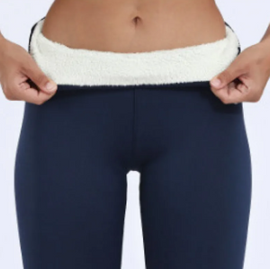 Velvet Padded Lambswool Leggings Mimarta