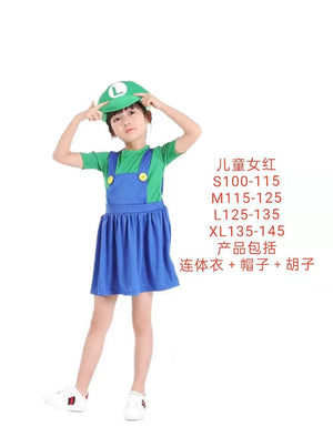 Mario Costume Dress for Kids - Cosplay and Halloween Mimarta