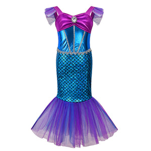 Halloween Mermaid Dress for Girls - Ariel Style Mimarta