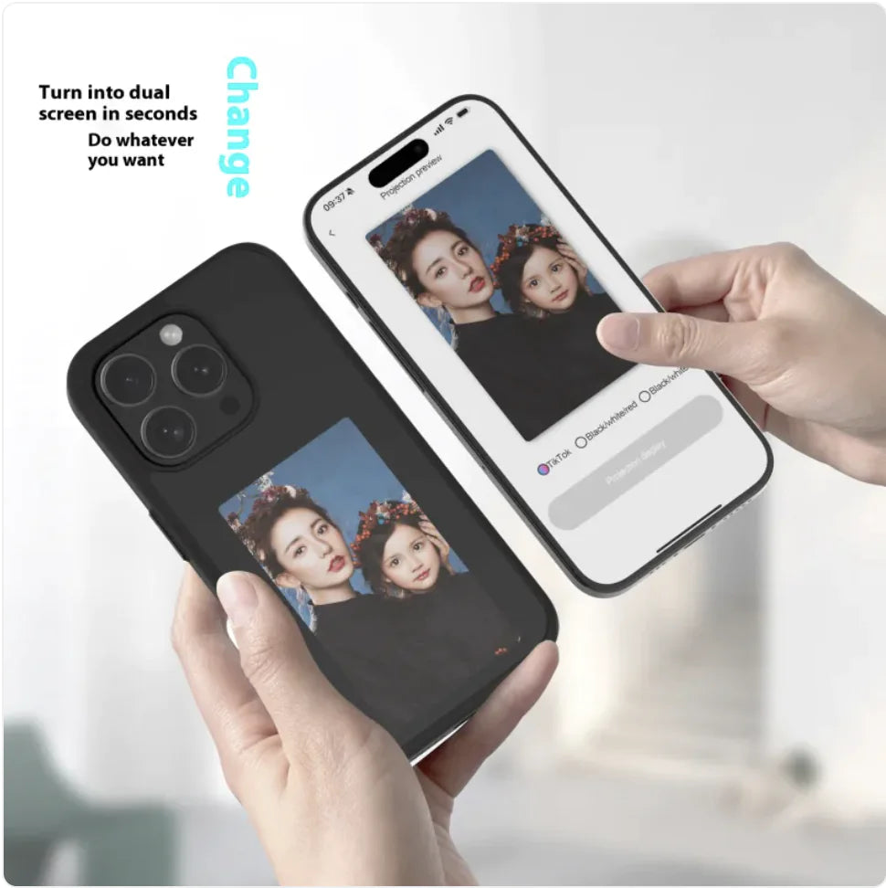 DIY Phone Case with Smart Projection Screen – 4 Colors Rieworkes