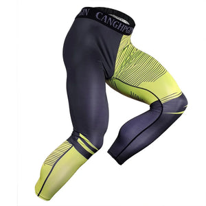Men's Pro Compression Running Tights: Hot Yoga Pants for Gym & Basketball Rieworkes