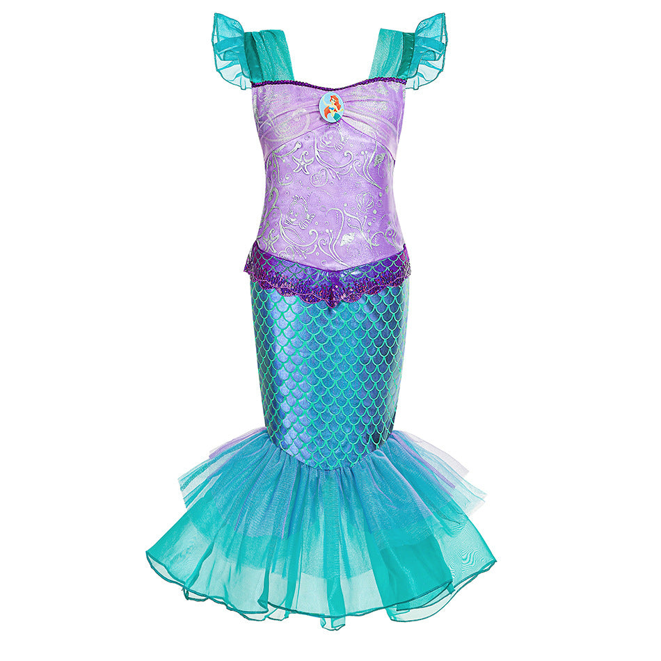 Halloween Mermaid Dress for Girls - Ariel Style Mimarta