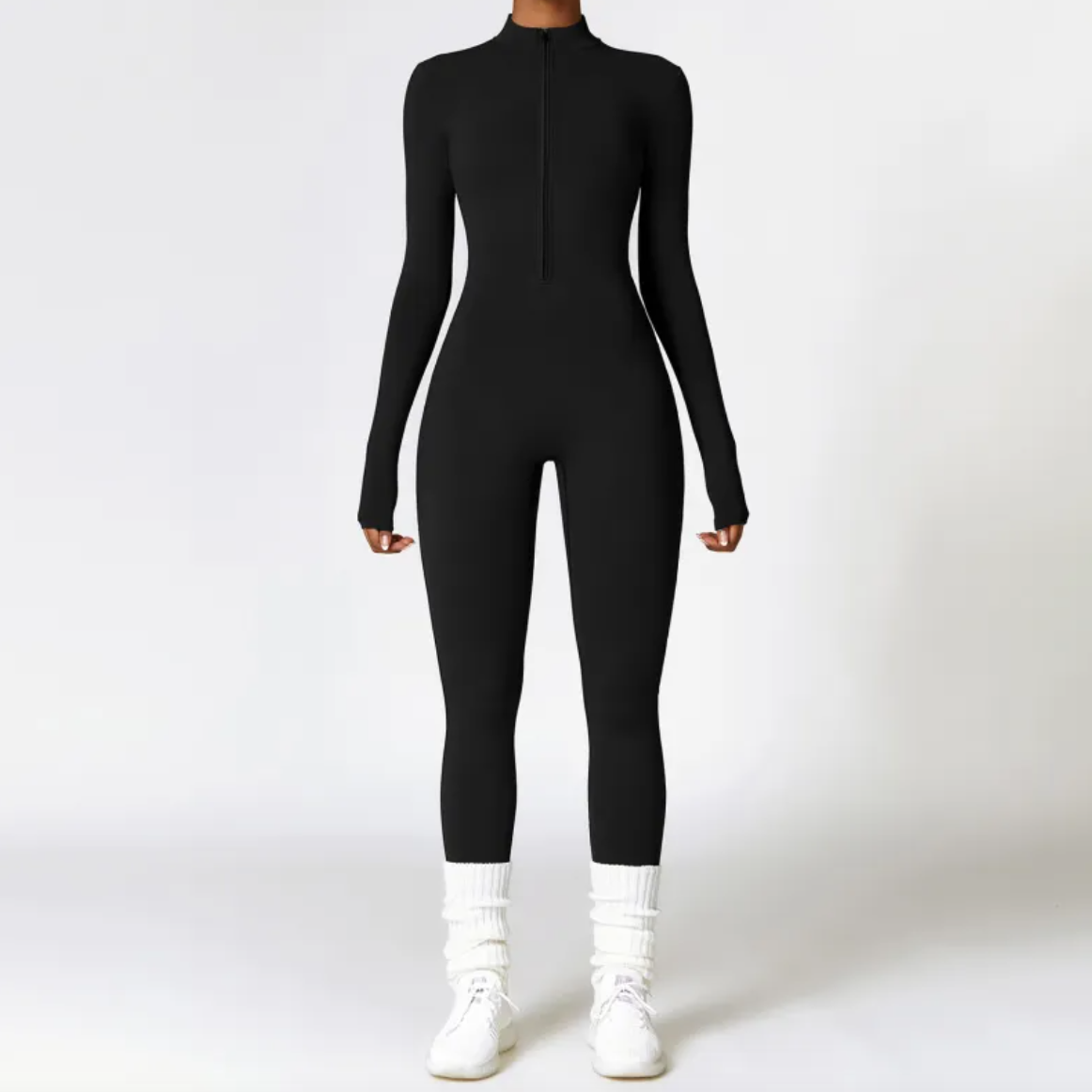 Women's Warm Zipper Yoga Jumpsuit Mimarta