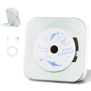 Yintiny Light Green Audio CD Player with Speakers for Home Decor (CD909) Mimarta