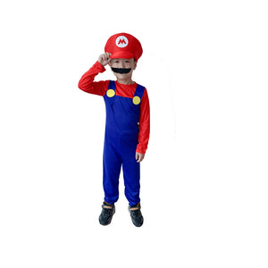 Mario Costume Dress for Kids - Cosplay and Halloween Mimarta