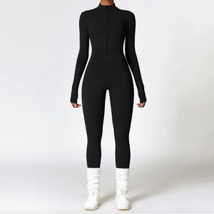 Women's Warm Zipper Yoga Jumpsuit Mimarta