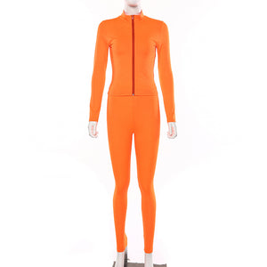 2019 Women's Fluorescent Long Sleeve Yoga Set Mimarta