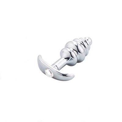 Metal Threaded Anal Plug for Adult Pleasure Mimarta