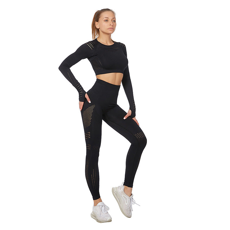 Women's Long Sleeve Yoga Set - Plus Size Activewear Mimarta