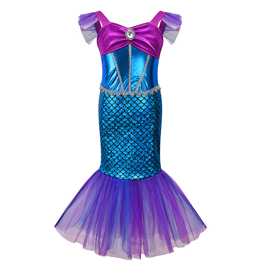 Halloween Mermaid Dress for Girls - Ariel Style Mimarta