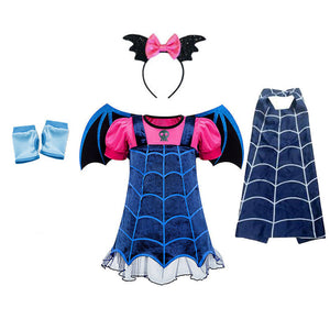 Vampire Girl Costume Dress for Kids - Halloween Outfit Mimarta