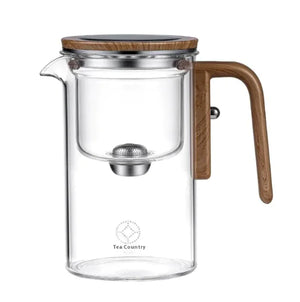 Elegant Glass Teapot & Tea Set with Water Separation Rieworkes