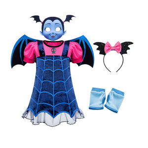 Vampire Girl Costume Dress for Kids - Halloween Outfit Mimarta