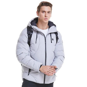 Fashion Men Women Electric Heated Jacket Heating Waistcoat USB Thermal Warm Cloth Feather Hot Sale Plus Size Winter Jacket Rieworkes