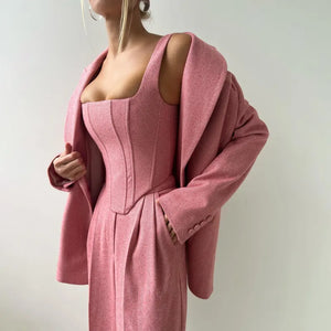 Fishbone Crisp Suit Women's Clothing Mimarta