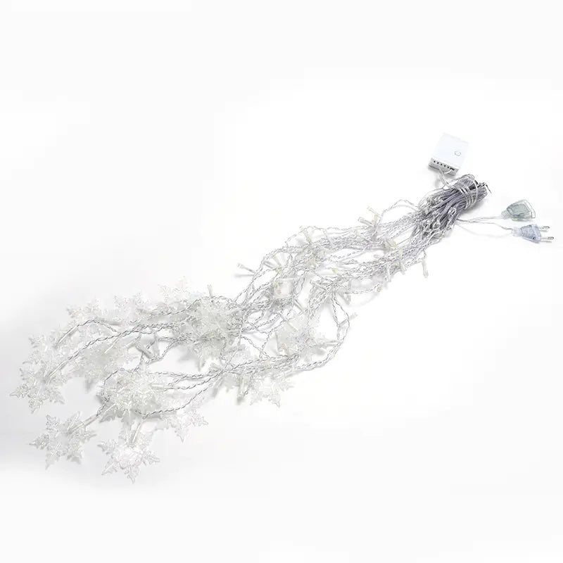 LED Snowflake Curtain Lights for Christmas & Parties Mimarta